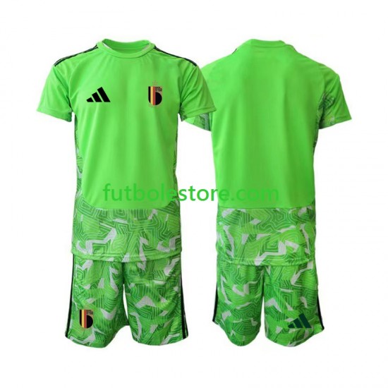 Tercera Equipación del Bélgica Portero World Cup 2026 Manga Corta para Niño (Camiseta y pantalón)