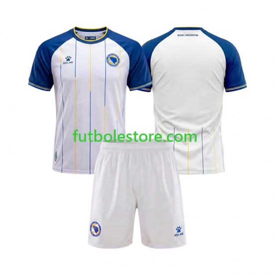 Segunda Equipación del Bosnia y Herzegovina World Cup 2026 Manga Corta para Niño (Camiseta y pantalón)