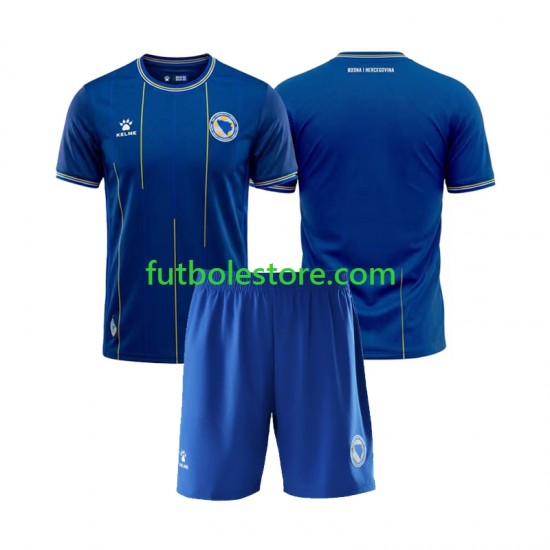 Primera Equipación del Bosnia y Herzegovina World Cup 2026 Manga Corta para Niño (Camiseta y pantalón)