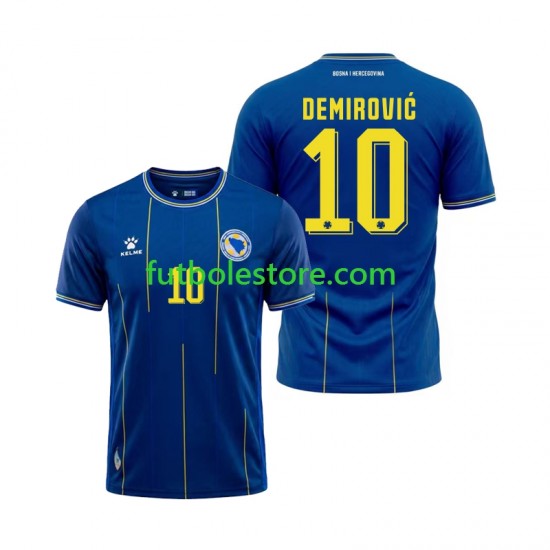 Primera Equipación del Bosnia y Herzegovina Ermedin Demirovic 10 World Cup 2026 Manga Corta para Hombre