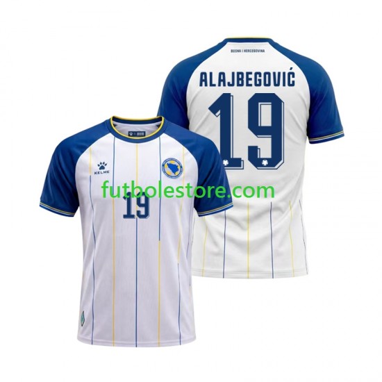 Segunda Equipación del Bosnia y Herzegovina Kerim Alajbegovic 19 World Cup 2026 Manga Corta para Hombre