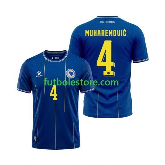 Primera Equipación del Bosnia y Herzegovina Tarik Muharemovic 4 World Cup 2026 Manga Corta para Hombre