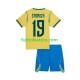 Primera Equipación del Brasil Endrick 19 World Cup 2026 Manga Corta para Niño (Camiseta y pantalón)