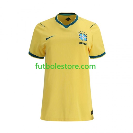 Primera Equipación del Brasil World Cup 2026 Manga Corta para Mujer