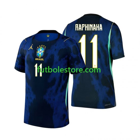 Segunda Equipación del Brasil Raphinha 11 World Cup 2026 Manga Corta para Hombre