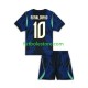 Segunda Equipación del Brasil Ronaldinho 10 World Cup 2026 Manga Corta para Niño (Camiseta y pantalón)