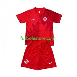 Primera Equipación del Canadá World Cup 2026 Manga Corta para Niño (Camiseta y pantalón)
