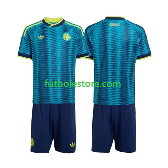 Segunda Equipación del Colombia World Cup 2026 Manga Corta para Niño (Camiseta y pantalón)