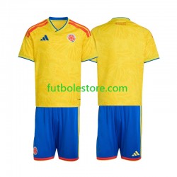 Primera Equipación del Colombia World Cup 2026 Manga Corta para Niño (Camiseta y pantalón)