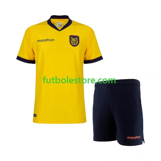 Primera Equipación del Ecuador World Cup 2026 Manga Corta para Niño (Camiseta y pantalón)