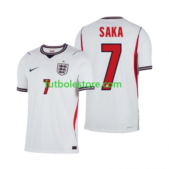 Primera Equipación del Inglaterra Bukayo Saka 7 World Cup 2026 Manga Corta para Hombre