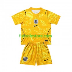 Cuarta Equipación del Inglaterra Portero World Cup 2026 Manga Corta para Niño (Camiseta y pantalón)