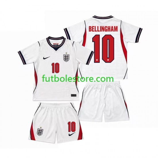 Primera Equipación del Inglaterra Jude Bellingham 10 World Cup 2026 Manga Corta para Niño (Camiseta y pantalón)