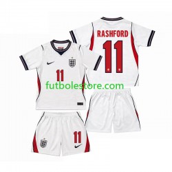 Primera Equipación del Inglaterra Marcus Rashford 11 World Cup 2026 Manga Corta para Niño (Camiseta y pantalón)