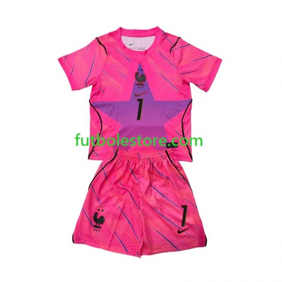 Segunda Equipación del Francia Portero Brice Samba 1 World Cup 2026 Manga Corta para Niño (Camiseta y pantalón)