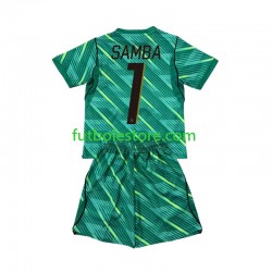 Tercera Equipación del Francia Portero Brice Samba 1 World Cup 2026 Manga Corta para Niño (Camiseta y pantalón)