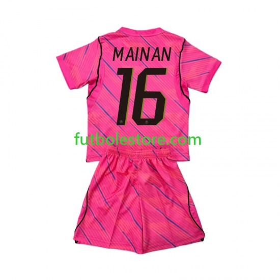 Segunda Equipación del Francia Portero Mike Maignan 16 World Cup 2026 Manga Corta para Niño (Camiseta y pantalón)