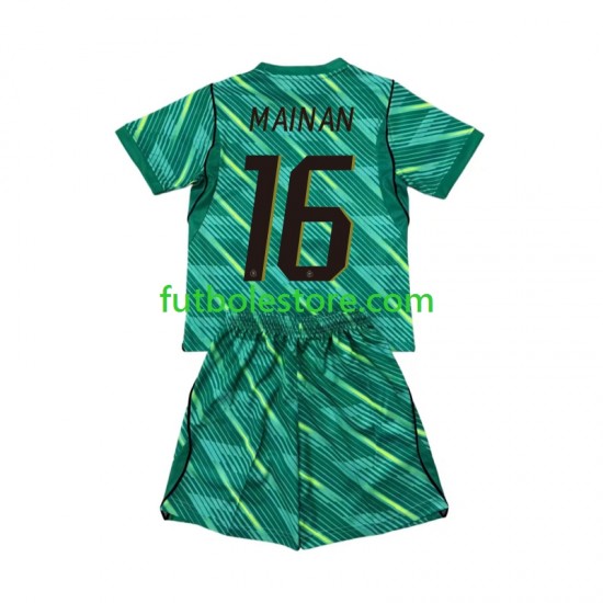 Tercera Equipación del Francia Portero Mike Maignan 16 World Cup 2026 Manga Corta para Niño (Camiseta y pantalón)