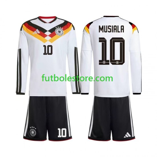 Primera Equipación del Alemania Jamal Musiala 10 World Cup 2026 ML para Niño (Camiseta y pantalón)