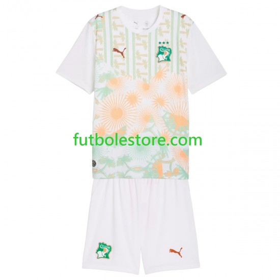 Segunda Equipación del Costa De Marfil World Cup 2026 Manga Corta para Niño (Camiseta y pantalón)