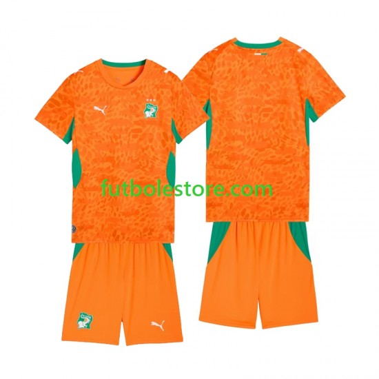 Primera Costa De Marfil Football Kit World Cup 2026 Mens Manga Corta para Niño (Camiseta y pantalón)