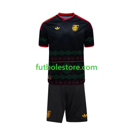 Segunda Equipación del Jamaica World Cup 2026 Manga Corta para Niño (Camiseta y pantalón)