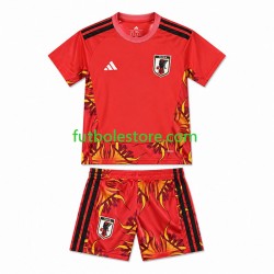 Primera Equipación del Japón Portero World Cup 2026 Manga Corta para Niño (Camiseta y pantalón)