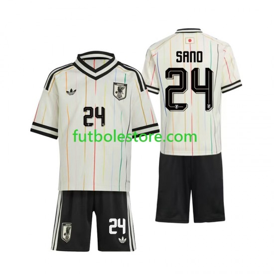 Segunda Equipación del Japón Kaishu Sano 24 World Cup 2026 Manga Corta para Niño (Camiseta y pantalón)
