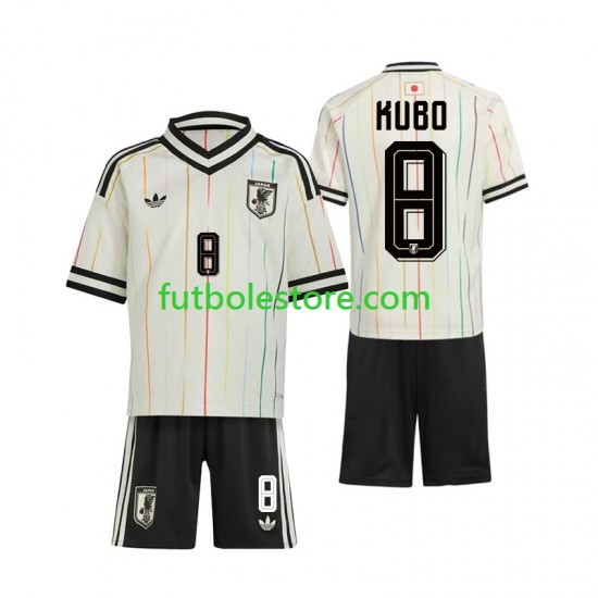 Segunda Equipación del Japón Kubo 8 World Cup 2026 Manga Corta para Niño (Camiseta y pantalón)