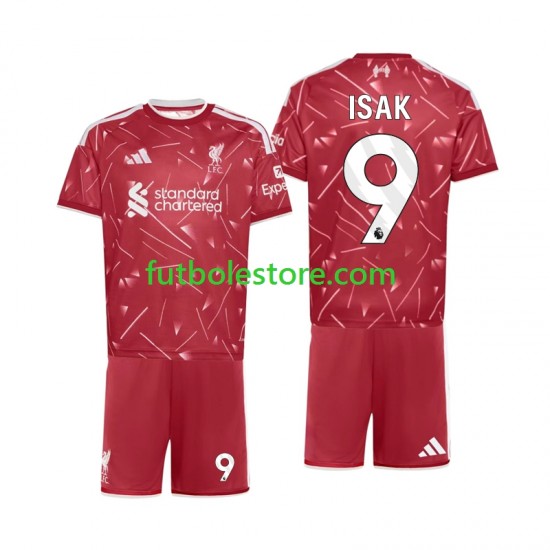 Primera Equipación del Liverpool Alexander Isak 9 2026-2027 Manga Corta para Niño (Camiseta y pantalón)