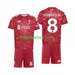 Primera Equipación del Liverpool Dominik Szoboszlai 8 2026-2027 Manga Corta para Niño (Camiseta y pantalón)