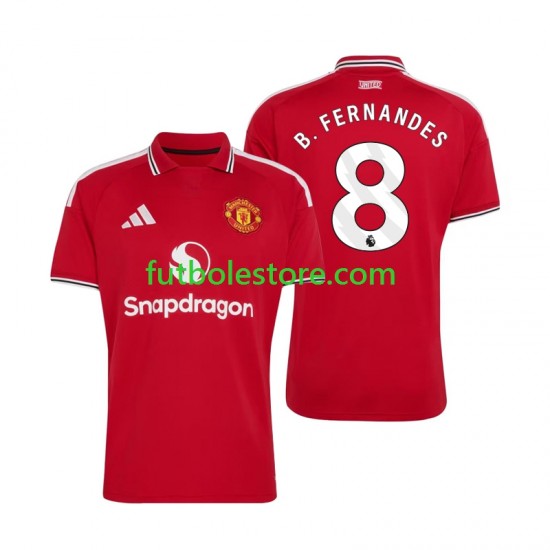 Primera Equipación del Manchester United Bruno Fernandes 8 2026-2027 Manga Corta para Hombre