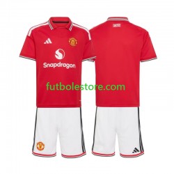 Primera Equipación del Manchester United 2026-2027 Manga Corta para Niño (Camiseta y pantalón)