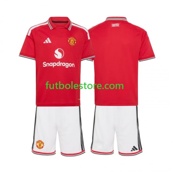 Primera Equipación del Manchester United 2026-2027 Manga Corta para Niño (Camiseta y pantalón)