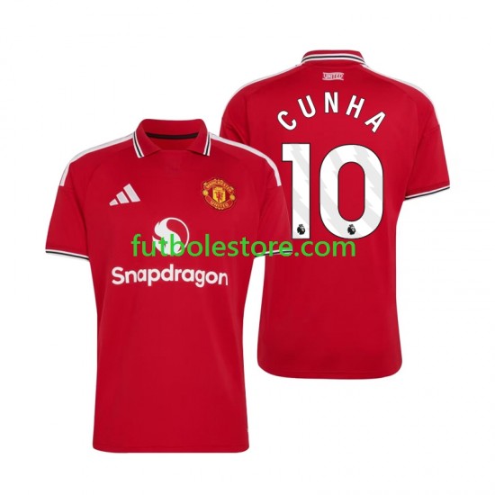 Primera Equipación del Manchester United Matheus Cunha 10 2026-2027 Manga Corta para Hombre
