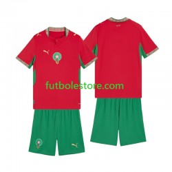 Primera Equipación del Marruecos 2026 Manga Corta para Niño (Camiseta y pantalón)