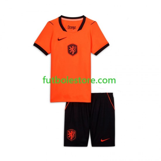 Primera Equipación del Países Bajos World Cup 2026 Manga Corta para Niño (Camiseta y pantalón)