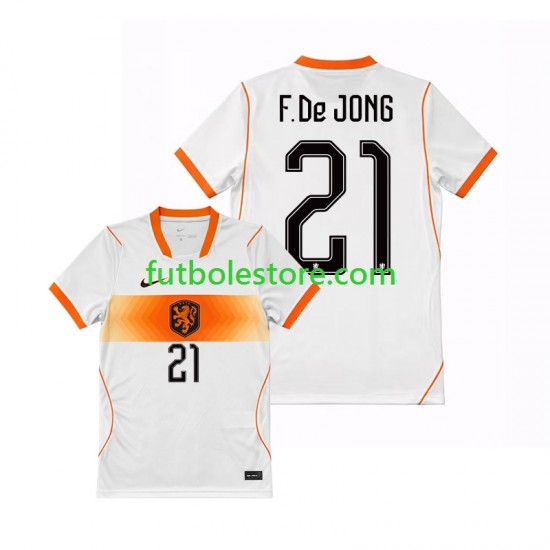 Segunda Equipación del Países Bajos Frenkie de Jong 21 World Cup 2026 Manga Corta para Hombre