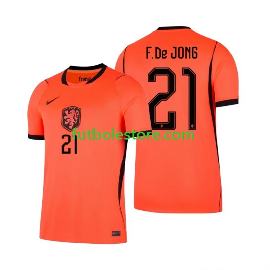 Primera Equipación del Países Bajos Frenkie de Jong 21 World Cup 2026 Manga Corta para Hombre