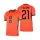 Primera Equipación del Países Bajos Frenkie de Jong 21 World Cup 2026 Manga Corta para Hombre
