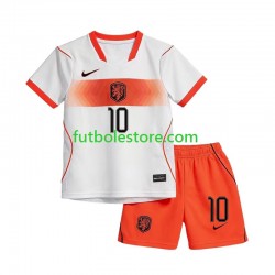 Segunda Equipación del Países Bajos Jeremie Frimpong 12 World Cup 2026 Manga Corta para Niño (Camiseta y pantalón)