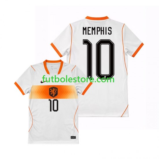 Segunda Equipación del Países Bajos Memphis Depay 10 World Cup 2026 Manga Corta para Hombre