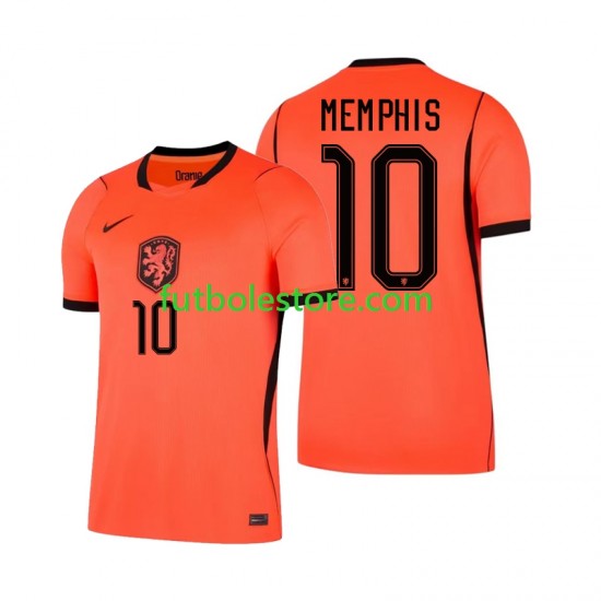 Primera Equipación del Países Bajos Memphis Depay 10 World Cup 2026 Manga Corta para Hombre