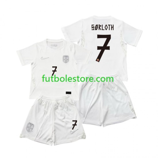 Tercera Equipación del Noruega Alexander Sorloth 7 World Cup 2026 Manga Corta para Niño (Camiseta y pantalón)