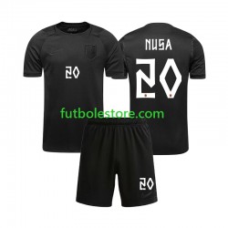 Segunda Equipación del Noruega Antonio NUSA 20 World Cup 2026 Manga Corta para Niño (Camiseta y pantalón)