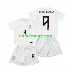 Tercera Equipación del Noruega Braut Haaland 9 World Cup 2026 Manga Corta para Niño (Camiseta y pantalón)