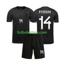 Segunda Equipación del Noruega Julian Ryerson 14 World Cup 2026 Manga Corta para Niño (Camiseta y pantalón)
