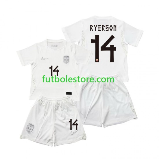Tercera Equipación del Noruega Julian Ryerson 14 World Cup 2026 Manga Corta para Niño (Camiseta y pantalón)