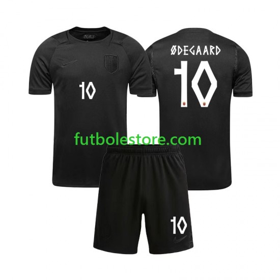 Segunda Equipación del Noruega Martin Odegaard 10 World Cup 2026 Manga Corta para Niño (Camiseta y pantalón)