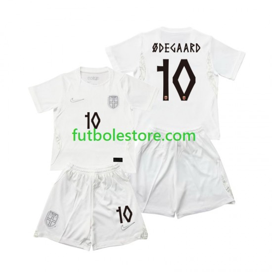 Tercera Equipación del Noruega Martin Odegaard 10 World Cup 2026 Manga Corta para Niño (Camiseta y pantalón)
